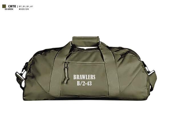 Duffle Bag, Brawlers, Army, Teamtime, Team time, sublimation, custom sports apparel, team uniforms, spirit wear, spiritwear, sports uniforms, custom shirts, team store, custom team store, fundraiser sports, apparel fundraiser