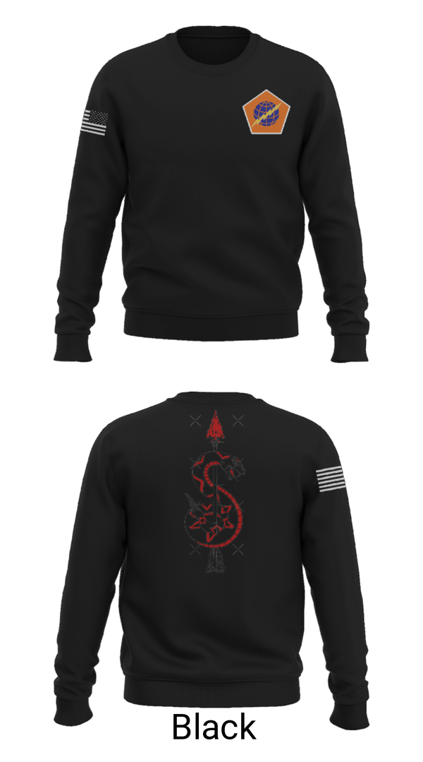 Crew Neck Sweatshirt, 98th Expeditionary Signal Battalion, Army, Teamtime, Team time, sublimation, custom sports apparel, team uniforms, spirit wear, spiritwear, sports uniforms, custom shirts, team store, custom team store, fundraiser sports, apparel fundraiser