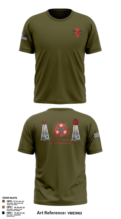 q trp 4/278th 42866312 Short Sleeve Performance Shirt - 4