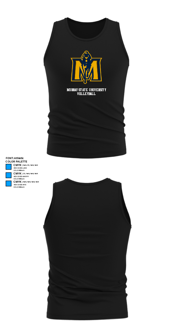 Tank Top, Murray State University Volleyball, Women's Volleyball, Teamtime, Team time, sublimation, custom sports apparel, team uniforms, spirit wear, spiritwear, sports uniforms, custom shirts, team store, custom team store, fundraiser sports, apparel fundraiser
