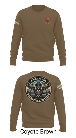 Crew Neck Sweatshirt, MACS 24 ATC Detachment A, Marines, Teamtime, Team time, sublimation, custom sports apparel, team uniforms, spirit wear, spiritwear, sports uniforms, custom shirts, team store, custom team store, fundraiser sports, apparel fundraiser