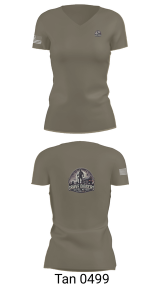 Womens Short Sleeve Vneck Shirt, Gravediggers, , Teamtime, Team time, sublimation, custom sports apparel, team uniforms, spirit wear, spiritwear, sports uniforms, custom shirts, team store, custom team store, fundraiser sports, apparel fundraiser