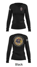 7th CST 5552337 Women's Long Sleeve V-neck Shirt -1 37