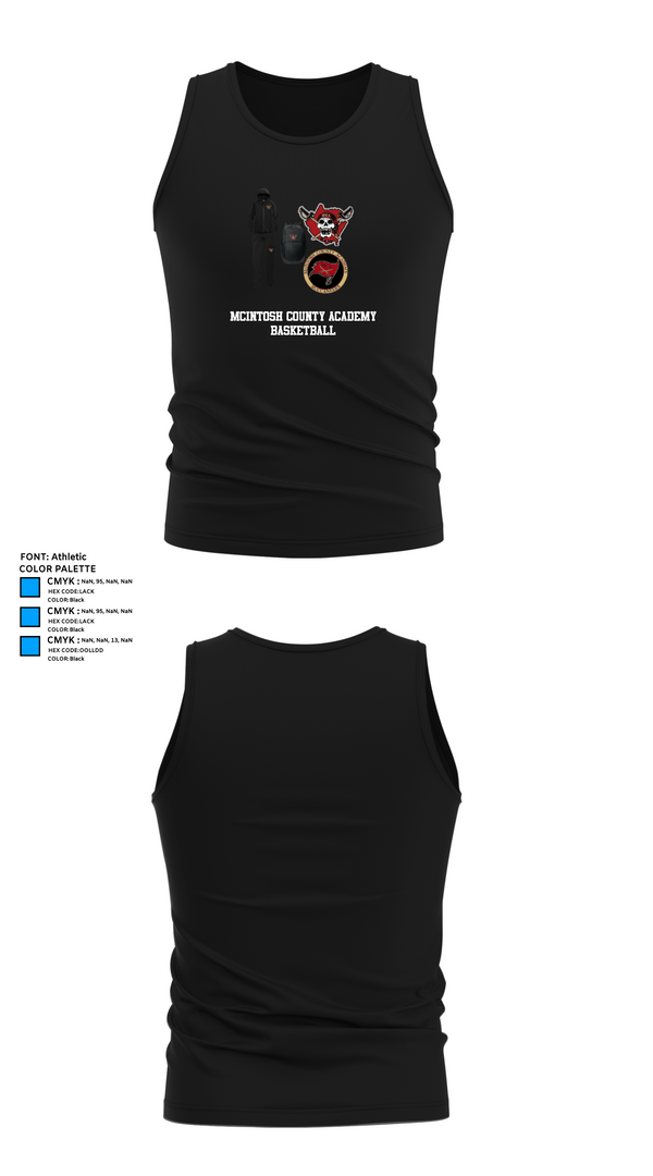 Tank Top, McIntosh County Academy Basketball, Women's Basketball, Teamtime, Team time, sublimation, custom sports apparel, team uniforms, spirit wear, spiritwear, sports uniforms, custom shirts, team store, custom team store, fundraiser sports, apparel fundraiser