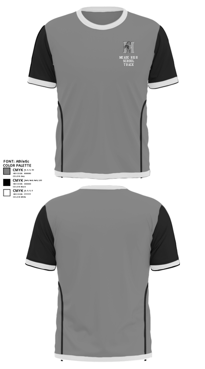 Meade High School Track 444243 Short Sleeve Performance Shirt - 24