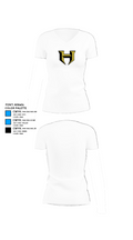 Hubbard High School Cross Country 91510067 Women's Short Sleeve V-neck Shirt - 18