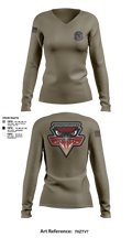 VAQ-141 20822275 Women's Long Sleeve V-neck Shirt - 1