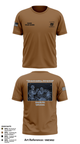 Short Sleeve Performance Shirt, Charger Co. / 2-112th Infantry Battalion, National Guard, Teamtime, Team time, sublimation, custom sports apparel, team uniforms, spirit wear, spiritwear, sports uniforms, custom shirts, team store, custom team store, fundraiser sports, apparel fundraiser