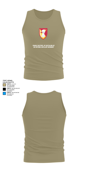 Tank Top, Charlie Battery, 1st Battalion 1st Air Defense Artillery Regiment, , Teamtime, Team time, sublimation, custom sports apparel, team uniforms, spirit wear, spiritwear, sports uniforms, custom shirts, team store, custom team store, fundraiser sports, apparel fundraiser