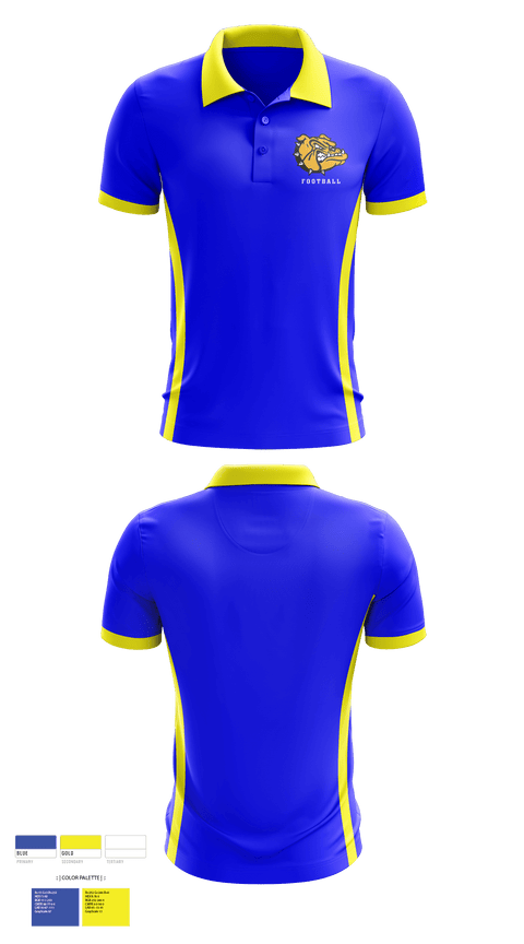 Short Sleeve Performance Polo, Claysburg-Kimmel Senior High School Football, Football, Teamtime, Team time, sublimation, custom sports apparel, team uniforms, spirit wear, spiritwear, sports uniforms, custom shirts, team store, custom team store, fundraiser sports, apparel fundraiser