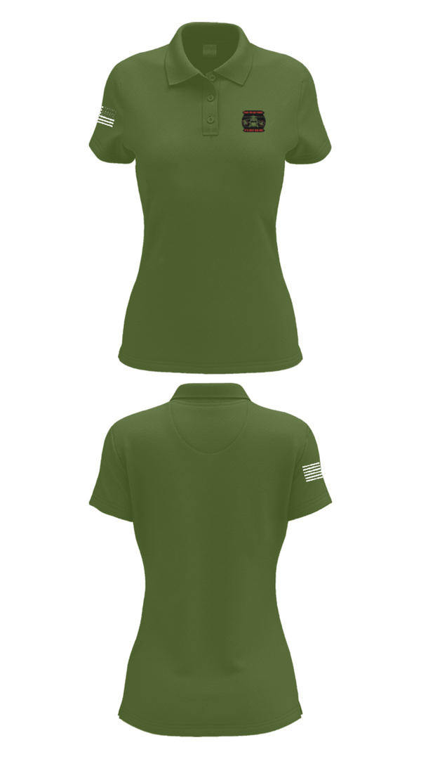 Women's Short Sleeve Performance Polo, 24-922, Army, Teamtime, Team time, sublimation, custom sports apparel, team uniforms, spirit wear, spiritwear, sports uniforms, custom shirts, team store, custom team store, fundraiser sports, apparel fundraiser