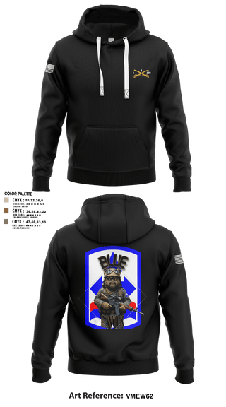 Hoodie, Bad boyzBlue Ewok, Army, Teamtime, Team time, sublimation, custom sports apparel, team uniforms, spirit wear, spiritwear, sports uniforms, custom shirts, team store, custom team store, fundraiser sports, apparel fundraiser