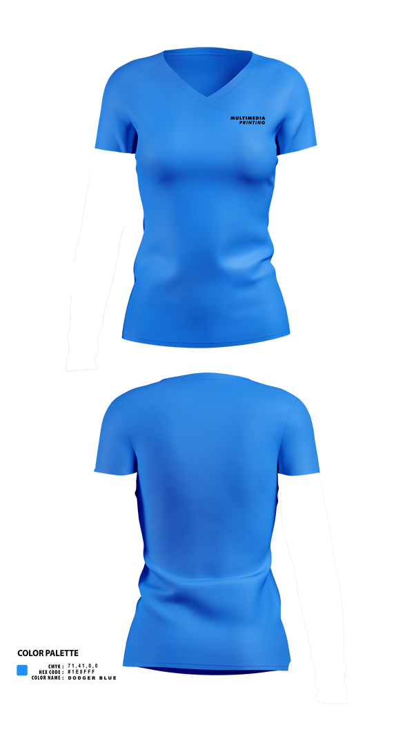 Womens Short Sleeve Vneck Shirt, Multimediaprinting, , Teamtime, Team time, sublimation, custom sports apparel, team uniforms, spirit wear, spiritwear, sports uniforms, custom shirts, team store, custom team store, fundraiser sports, apparel fundraiser