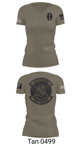 Womens Short Sleeve Vneck Shirt, 100th Battalion 442nd Infantry Delta dragons, Army, Teamtime, Team time, sublimation, custom sports apparel, team uniforms, spirit wear, spiritwear, sports uniforms, custom shirts, team store, custom team store, fundraiser sports, apparel fundraiser