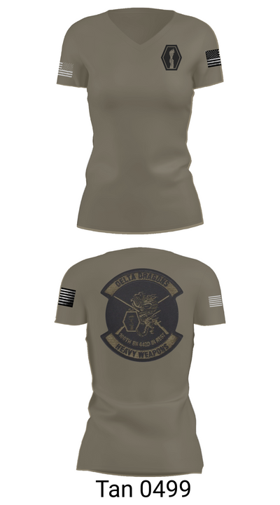 100th Battalion 442nd Infantry Delta dragons 60081058 Women's Short Sleeve V-neck Shirt - 68
