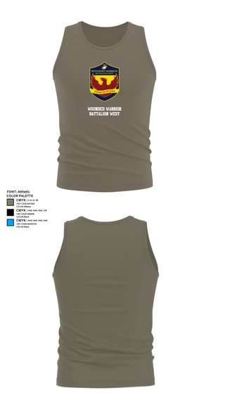 Tank Top, Wounded Warrior Battalion West, , Teamtime, Team time, sublimation, custom sports apparel, team uniforms, spirit wear, spiritwear, sports uniforms, custom shirts, team store, custom team store, fundraiser sports, apparel fundraiser