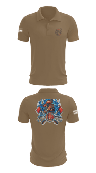 Short Sleeve Performance Polo, Golden Fire Dept., , Teamtime, Team time, sublimation, custom sports apparel, team uniforms, spirit wear, spiritwear, sports uniforms, custom shirts, team store, custom team store, fundraiser sports, apparel fundraiser