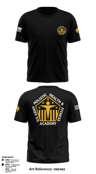 Short Sleeve Performance Shirt, U.S. Army Holistic Health & Fitness Academy, Army, Teamtime, Team time, sublimation, custom sports apparel, team uniforms, spirit wear, spiritwear, sports uniforms, custom shirts, team store, custom team store, fundraiser sports, apparel fundraiser