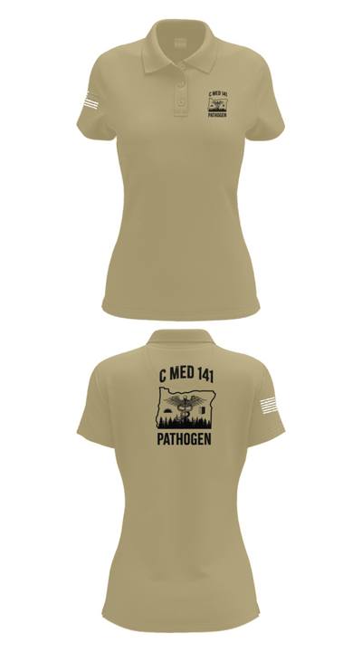 C MED 141 64606356 Women's Short Sleeve Performance Polo  - 90