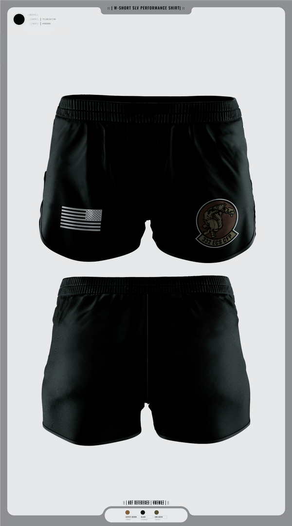 Womens Shorts, 332 ECS SCOS, Air Force, Teamtime, Team time, sublimation, custom sports apparel, team uniforms, spirit wear, spiritwear, sports uniforms, custom shirts, team store, custom team store, fundraiser sports, apparel fundraiser