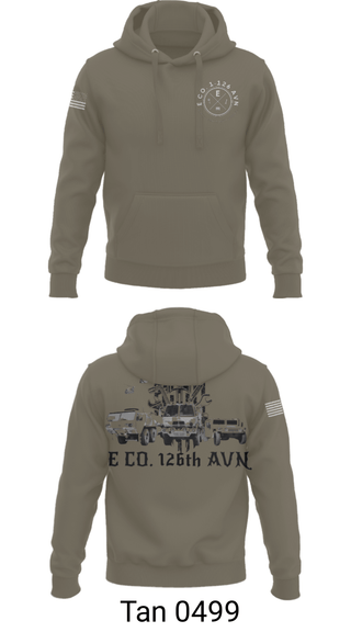 Hoodie, B Co. 1-126AVN, Army, Teamtime, Team time, sublimation, custom sports apparel, team uniforms, spirit wear, spiritwear, sports uniforms, custom shirts, team store, custom team store, fundraiser sports, apparel fundraiser