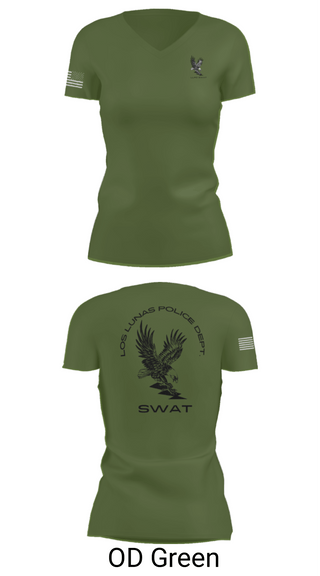 Womens Short Sleeve Vneck Shirt, LOS LUNAS POLICE DEPT. SWAT, , Teamtime, Team time, sublimation, custom sports apparel, team uniforms, spirit wear, spiritwear, sports uniforms, custom shirts, team store, custom team store, fundraiser sports, apparel fundraiser