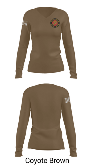 Women's Long Sleeve Vneck Shirt, 464 infantry, Marines, Teamtime, Team time, sublimation, custom sports apparel, team uniforms, spirit wear, spiritwear, sports uniforms, custom shirts, team store, custom team store, fundraiser sports, apparel fundraiser