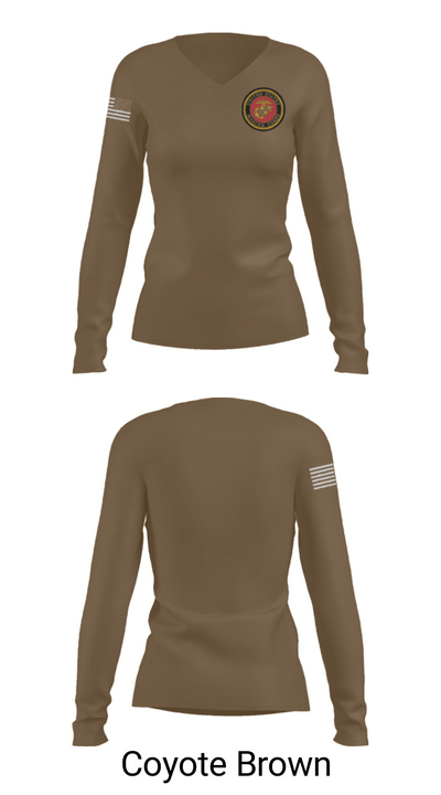 464 infantry 33757917 Women's Long Sleeve V-neck Shirt - 15