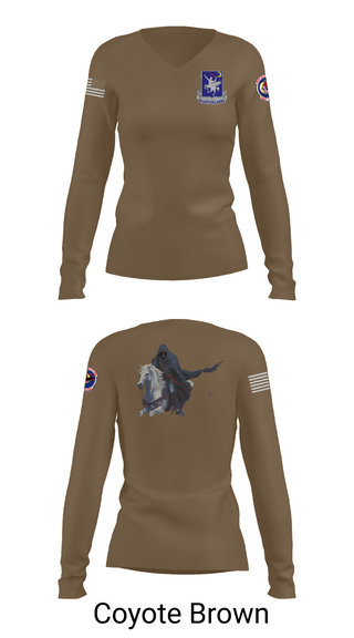 Womens Long Sleeve Vneck Shirt, 160th SOAR (A), , Teamtime, Team time, sublimation, custom sports apparel, team uniforms, spirit wear, spiritwear, sports uniforms, custom shirts, team store, custom team store, fundraiser sports, apparel fundraiser