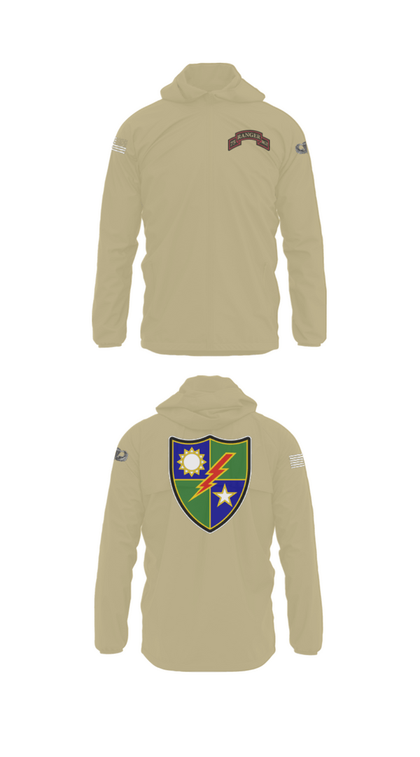 Windbreaker, 75th Ranger Regiment, Army, Teamtime, Team time, sublimation, custom sports apparel, team uniforms, spirit wear, spiritwear, sports uniforms, custom shirts, team store, custom team store, fundraiser sports, apparel fundraiser
