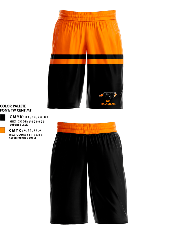Mens Basketball Shorts, NCI, Men's Basketball, Teamtime, Team time, sublimation, custom sports apparel, team uniforms, spirit wear, spiritwear, sports uniforms, custom shirts, team store, custom team store, fundraiser sports, apparel fundraiser