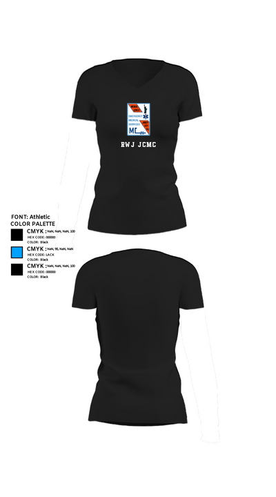 RWJ JCMC 73785352 Women's Short Sleeve V-neck Shirt - 24