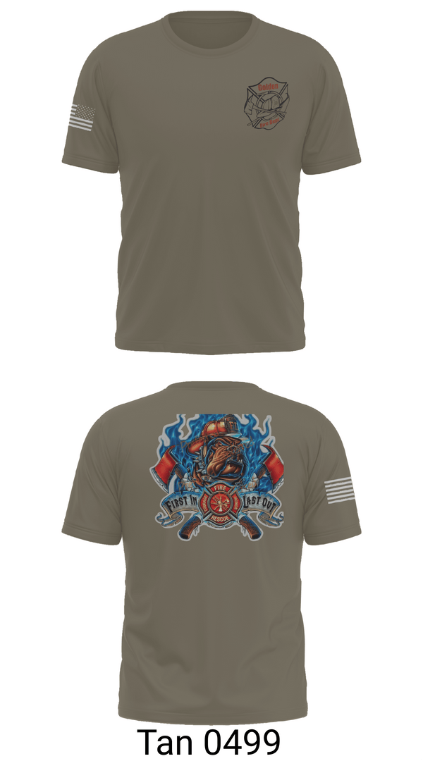 Short Sleeve Performance Shirt, Golden Fire Dept., , Teamtime, Team time, sublimation, custom sports apparel, team uniforms, spirit wear, spiritwear, sports uniforms, custom shirts, team store, custom team store, fundraiser sports, apparel fundraiser