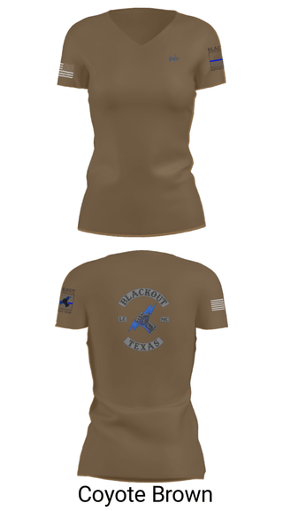 Womens Short Sleeve Vneck Shirt, BLACKOUT LE-MC, , Teamtime, Team time, sublimation, custom sports apparel, team uniforms, spirit wear, spiritwear, sports uniforms, custom shirts, team store, custom team store, fundraiser sports, apparel fundraiser