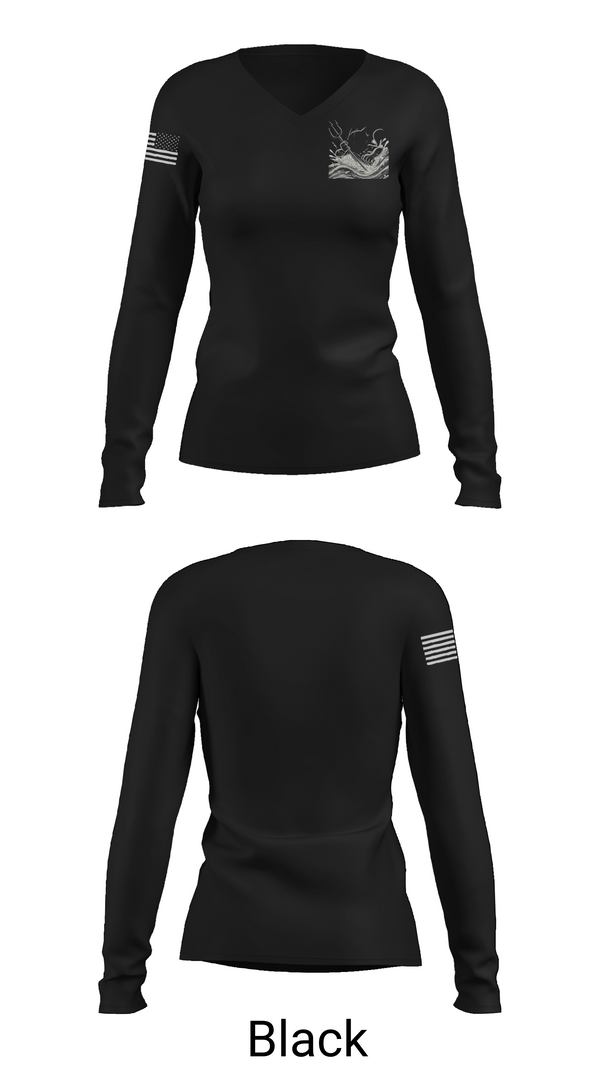 Womens Long Sleeve Vneck Shirt, Logansport High School Swimming, Swimming, Teamtime, Team time, sublimation, custom sports apparel, team uniforms, spirit wear, spiritwear, sports uniforms, custom shirts, team store, custom team store, fundraiser sports, apparel fundraiser
