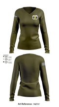 ForeignBrother 80522973 Women's Long Sleeve V-neck Shirt - 2