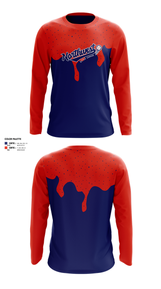 Long Sleeve Performance Shirt, Northwest Little League Baseball, Baseball, Teamtime, Team time, sublimation, custom sports apparel, team uniforms, spirit wear, spiritwear, sports uniforms, custom shirts, team store, custom team store, fundraiser sports, apparel fundraiser