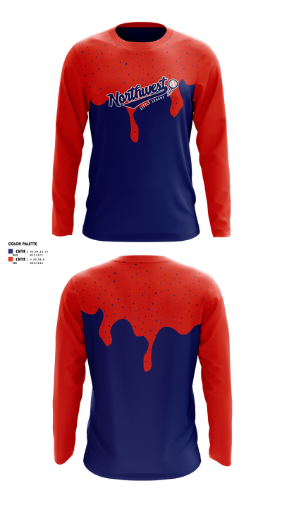 Northwest Little League Baseball 4818485 Long Sleeve Performance Shirt 1
