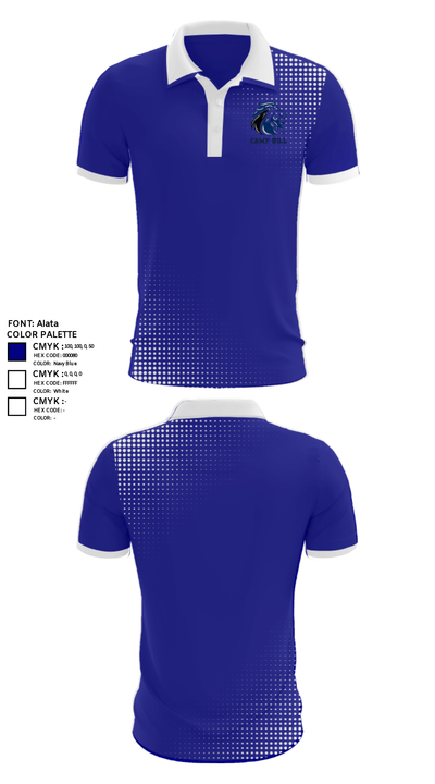 Camp Hill High School Track 7668587 Short Sleeve Performance Polo - 29