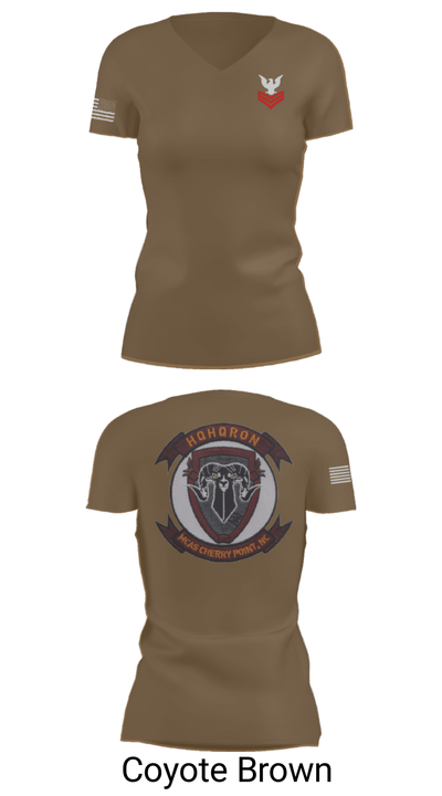 MCAS CHERRY POINT. H&HS Women's Short Sleeve V-neck Shirt - 12