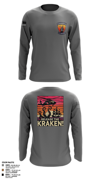 Long Sleeve Performance Shirt, A/2135th GSAB “SMUGGLERS”, Army, Teamtime, Team time, sublimation, custom sports apparel, team uniforms, spirit wear, spiritwear, sports uniforms, custom shirts, team store, custom team store, fundraiser sports, apparel fundraiser