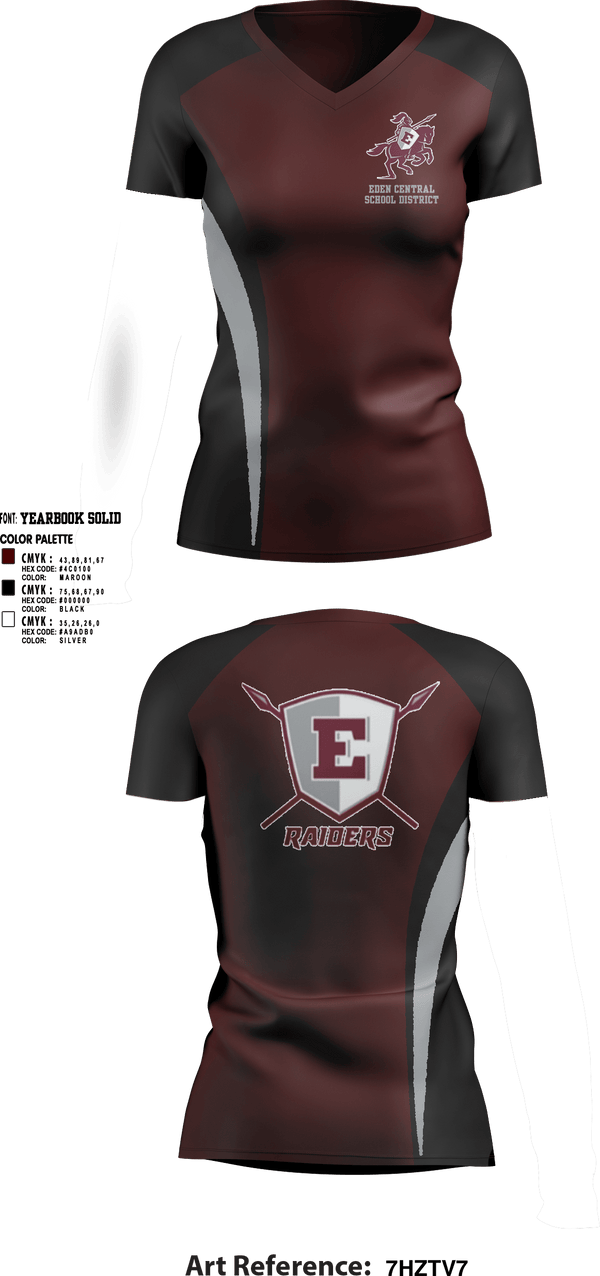 Womens Short Sleeve Vneck Shirt, Eden Central School District Volleyball, Women's Volleyball, Teamtime, Team time, sublimation, custom sports apparel, team uniforms, spirit wear, spiritwear, sports uniforms, custom shirts, team store, custom team store, fundraiser sports, apparel fundraiser