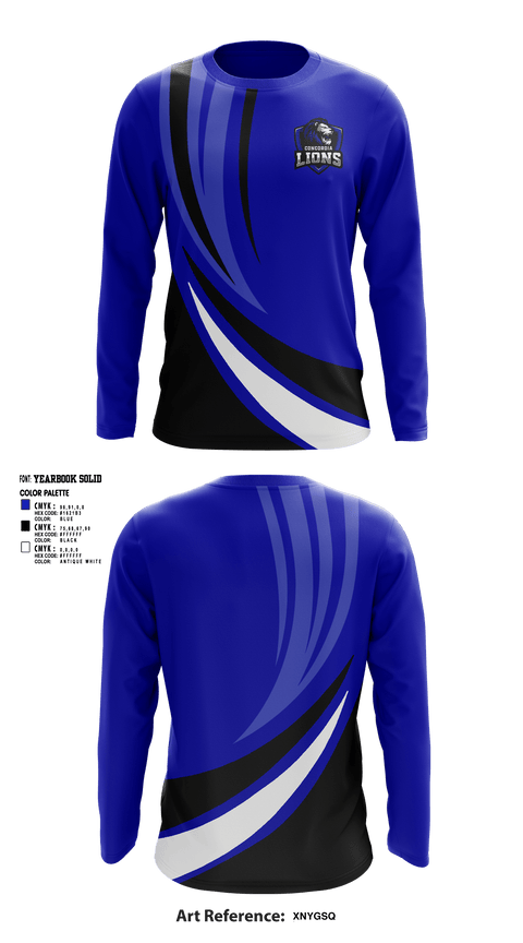 Long Sleeve Performance Shirt, Concordia Lions Viersen, Football, Teamtime, Team time, sublimation, custom sports apparel, team uniforms, spirit wear, spiritwear, sports uniforms, custom shirts, team store, custom team store, fundraiser sports, apparel fundraiser