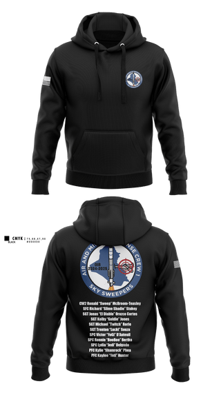 Hoodie, Bravo Battery, 4th Battalion, 3rd Air Defense Artillery Regiment, Army, Teamtime, Team time, sublimation, custom sports apparel, team uniforms, spirit wear, spiritwear, sports uniforms, custom shirts, team store, custom team store, fundraiser sports, apparel fundraiser