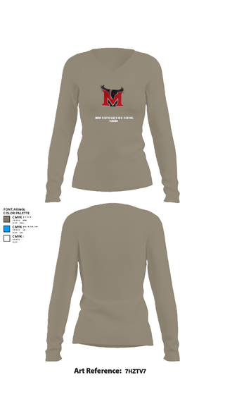 Womens Long Sleeve Vneck Shirt, Moore Catholic High School Soccer, Women's Soccer, Teamtime, Team time, sublimation, custom sports apparel, team uniforms, spirit wear, spiritwear, sports uniforms, custom shirts, team store, custom team store, fundraiser sports, apparel fundraiser