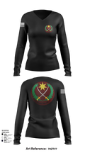 P.S.O 68871160 Women's Long Sleeve V-neck Shirt - 108