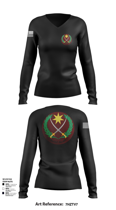 P.S.O 68871160 Women's Long Sleeve V-neck Shirt - 108