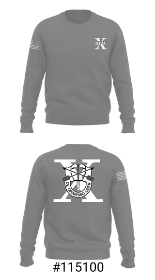 Crew Neck Sweatshirt, 10th Special Forces HPW, , Teamtime, Team time, sublimation, custom sports apparel, team uniforms, spirit wear, spiritwear, sports uniforms, custom shirts, team store, custom team store, fundraiser sports, apparel fundraiser