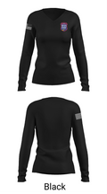 911 Driving School 70833524 Women's Long Sleeve V-neck Shirt - 35