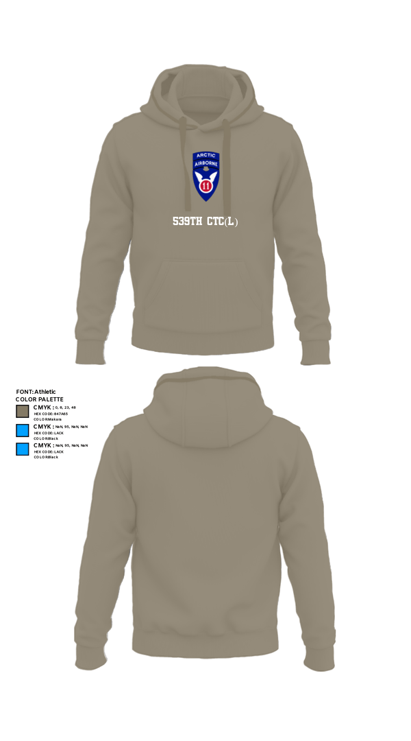 Hoodie, 539th CTC(L), Army, Teamtime, Team time, sublimation, custom sports apparel, team uniforms, spirit wear, spiritwear, sports uniforms, custom shirts, team store, custom team store, fundraiser sports, apparel fundraiser